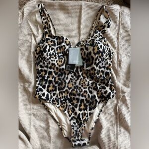 H&M Animal Print One-Piece Swimsuit